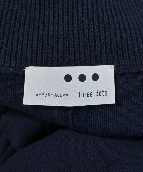three dots（スリードッツ）ワンピース 紺 サイズ:S レディース/2200685420058