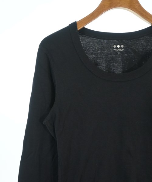three dots（スリードッツ）Tシャツ・カットソー 黒 サイズ:M レディース/2200688165031