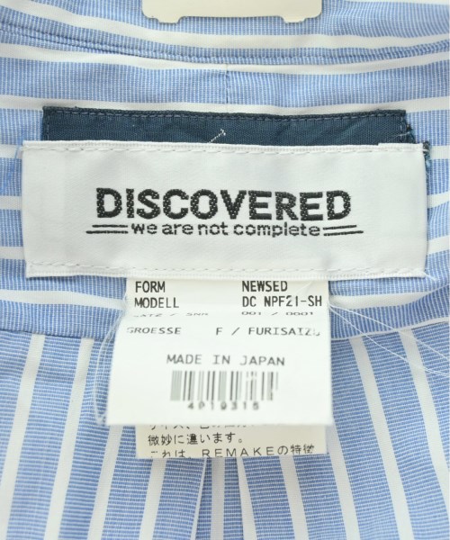 DISCOVERED（ディスカバード）カジュアルシャツ 青 サイズ:F メンズ