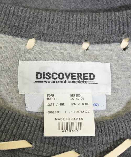 DISCOVERED（ディスカバード）スウェット グレー サイズ:F メンズ/2200640535018