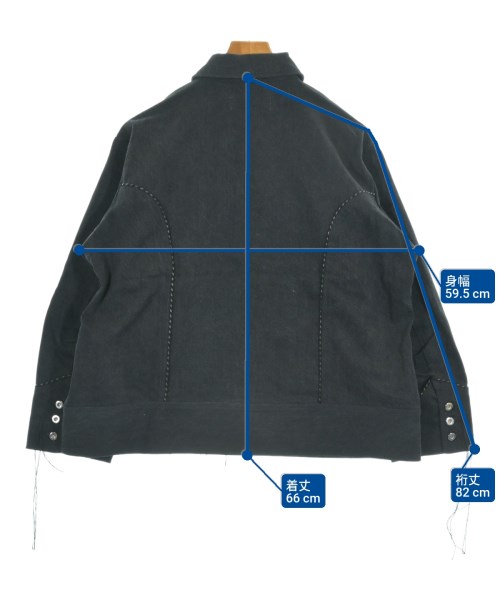 DISCOVERED（ディスカバード）デニムジャケット 黒 サイズ:1(S位) メンズ/2200612817029