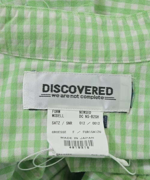 DISCOVERED（ディスカバード）カジュアルシャツ 緑 サイズ:F メンズ/2200707629100