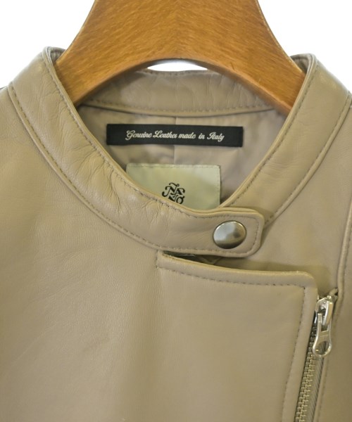 nano UNIVERSE（ナノユニバース）ライダース ベージュ サイズ:36(S位) レディース/2200634804045