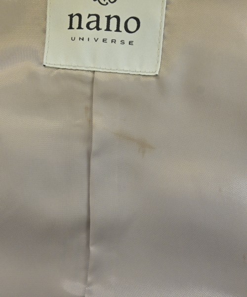 nano UNIVERSE（ナノユニバース）ライダース ベージュ サイズ:36(S位) レディース/2200634804045