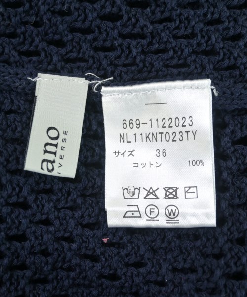 nano UNIVERSE（ナノユニバース）ニット・セーター 紺 サイズ:36(S位) レディース/2200632051038
