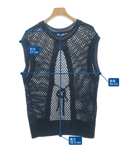 nano UNIVERSE（ナノユニバース）ニット・セーター 紺 サイズ:36(S位) レディース/2200632051038