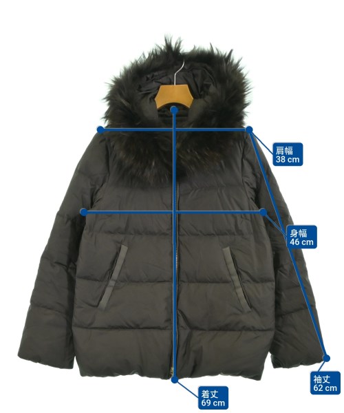 nano UNIVERSE（ナノユニバース）ダウンジャケット/ダウンベスト 茶 サイズ:38(M位) レディース/2200636699052