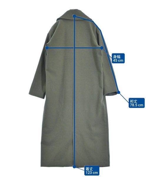 nano UNIVERSE（ナノユニバース）ステンカラーコート カーキ サイズ:38(M位) レディース/2200630372104