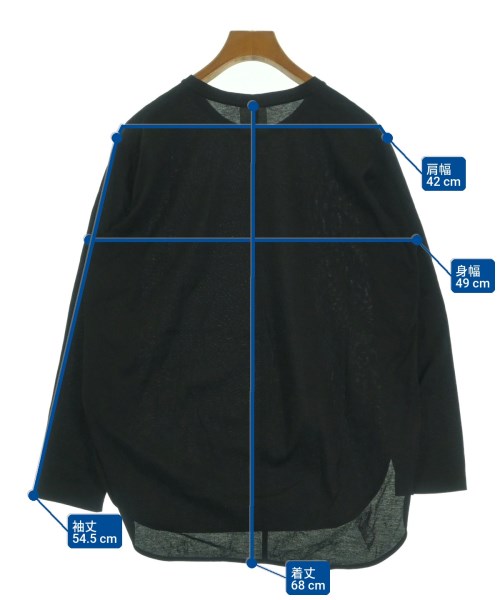 nano UNIVERSE（ナノユニバース）Tシャツ・カットソー 黒 サイズ:38(M位) レディース/2200622923024