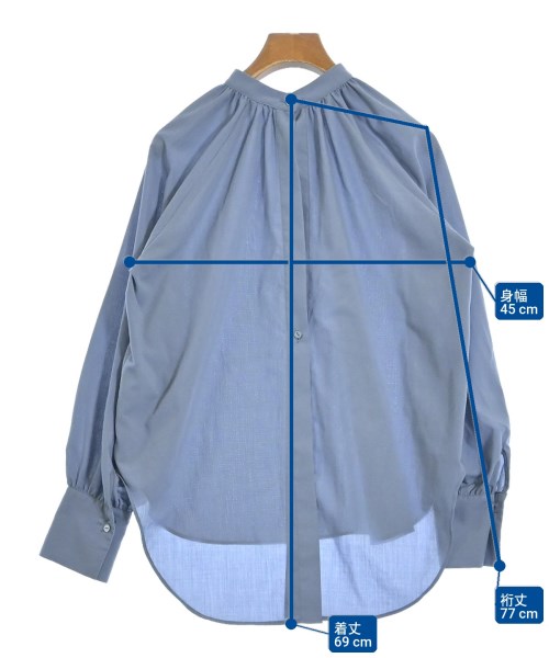 nano UNIVERSE（ナノユニバース）ブラウス 青 サイズ:36(S位) レディース/2200637813075