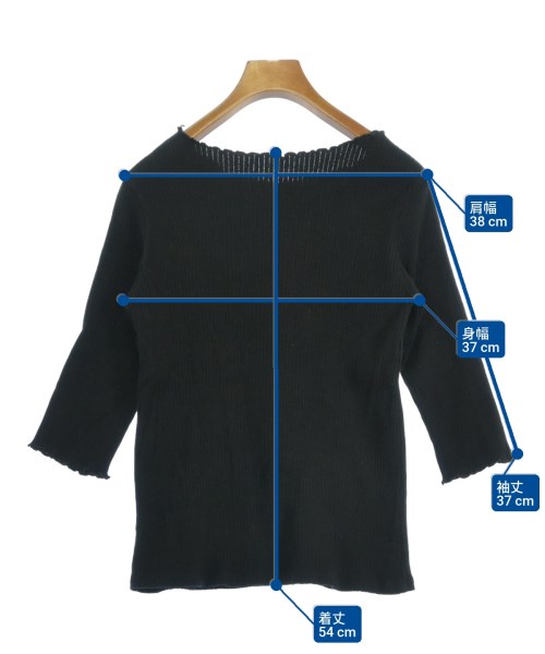 nano UNIVERSE（ナノユニバース）ニット・セーター 黒 サイズ:F レディース/2200622874128