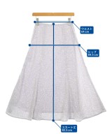 nano UNIVERSE（ナノユニバース）ロング・マキシ丈スカート 紫 サイズ:36(S位) レディース/2200631275015