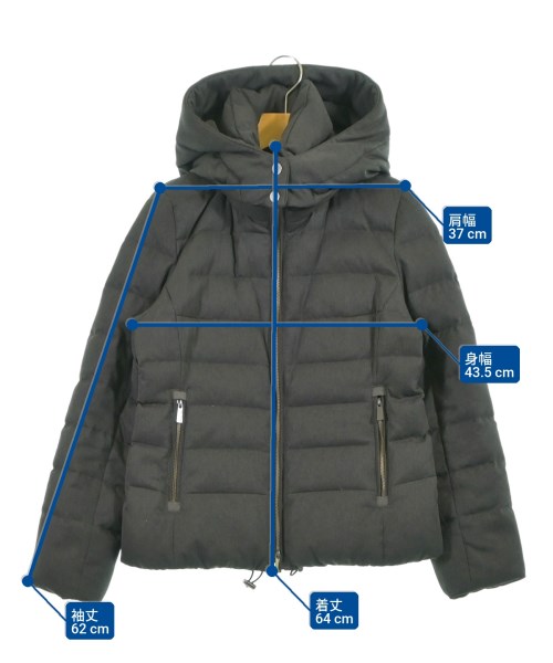 nano UNIVERSE（ナノユニバース）ダウンジャケット/ダウンベスト グレー サイズ:36(S位) レディース/2200623331026