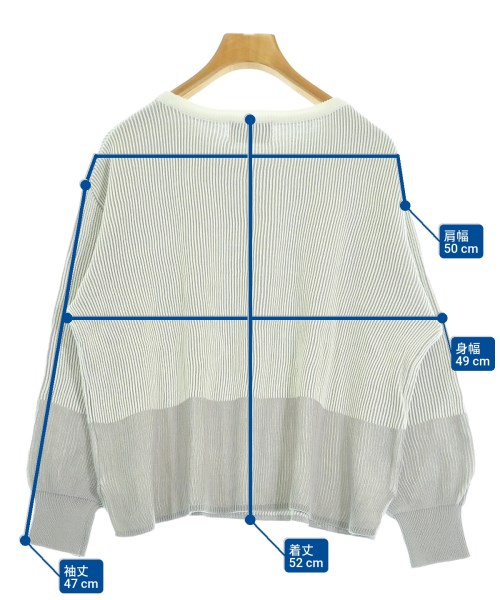 nano UNIVERSE（ナノユニバース）ニット・セーター 白 サイズ:F レディース/2200596725068