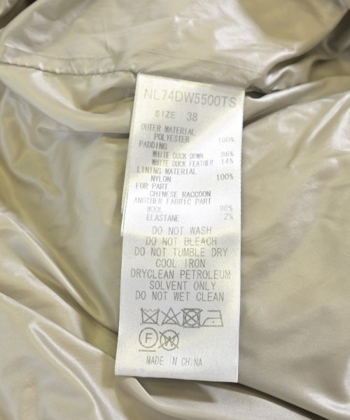 nano UNIVERSE（ナノユニバース）ダウンコート ベージュ サイズ:38(M位) レディース/2200640483029