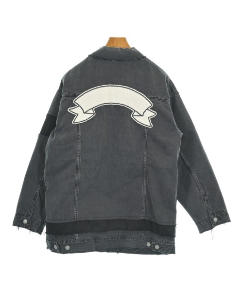 nano UNIVERSE（ナノユニバース）デニムジャケット 黒 サイズ:36(S位) メンズ/2200612817012