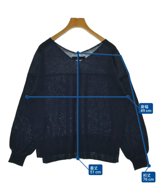 nano UNIVERSE（ナノユニバース）ニット・セーター 紺 サイズ:38(M位) レディース/2200635004017