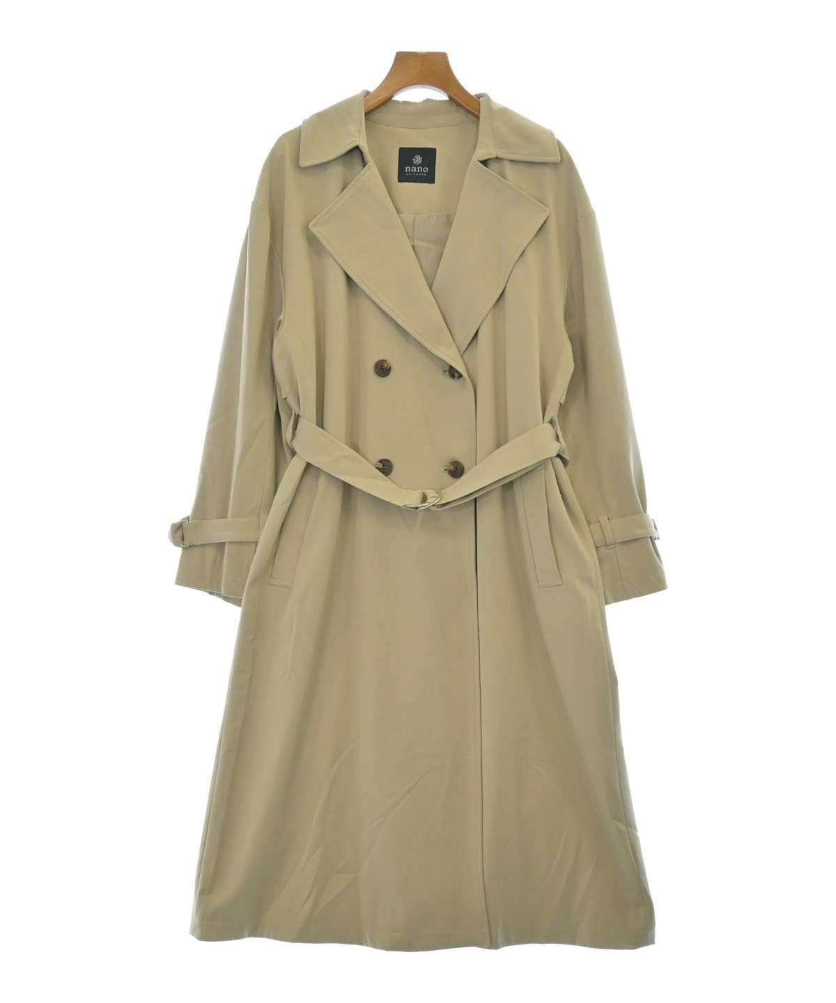 新品タグ付き NANO Universe ベージュ トレンチコート nano UNIVERSE（ナノユニバース）トレンチコート ベージュ サイズ:F