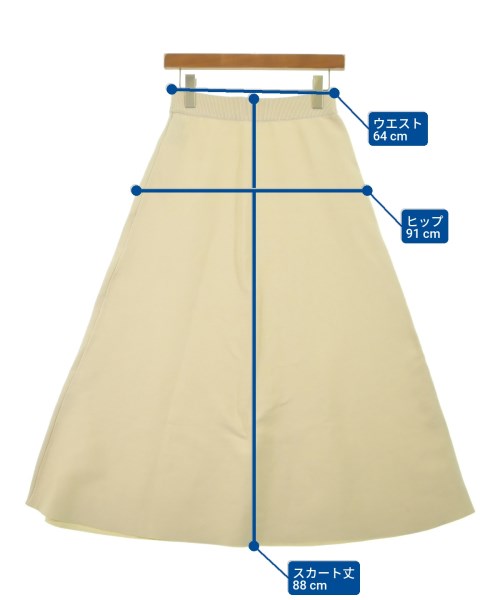 nano UNIVERSE（ナノユニバース）ロング・マキシ丈スカート 白 サイズ:F レディース/2200629770041