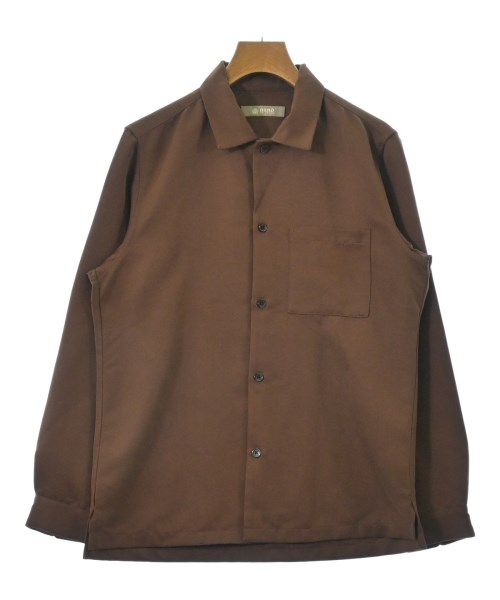 nano UNIVERSE(ナノユニバース)カジュアルシャツ 茶 サイズ:S/2200638595062