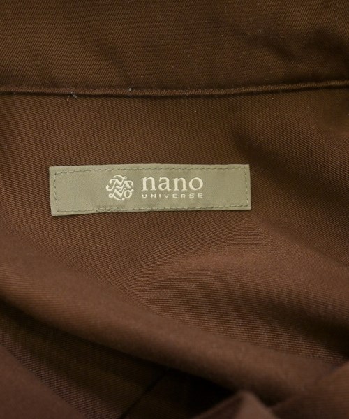 nano UNIVERSE（ナノユニバース）カジュアルシャツ 茶 サイズ:S レディース/2200638595062