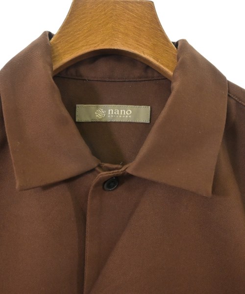 nano UNIVERSE（ナノユニバース）カジュアルシャツ 茶 サイズ:S レディース/2200638595062