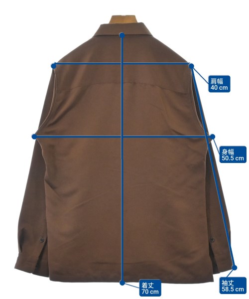 nano UNIVERSE（ナノユニバース）カジュアルシャツ 茶 サイズ:S レディース/2200638595062