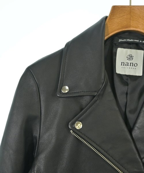 nano UNIVERSE（ナノユニバース）ライダース 黒 サイズ:36(S位) レディース/2200633525026