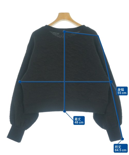 nano UNIVERSE（ナノユニバース）スウェット 黒 サイズ:F レディース/2200615994024