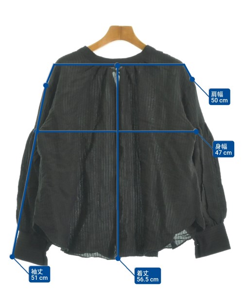 nano UNIVERSE（ナノユニバース）ブラウス 黒 サイズ:F レディース/2200613108041