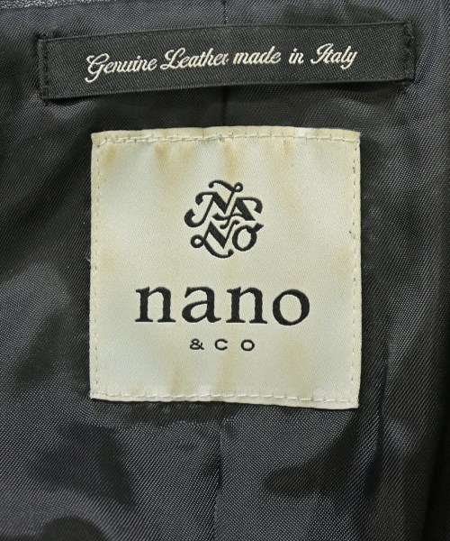 nano UNIVERSE（ナノユニバース）ライダース 黒 サイズ:36(S位) レディース/2200607572193