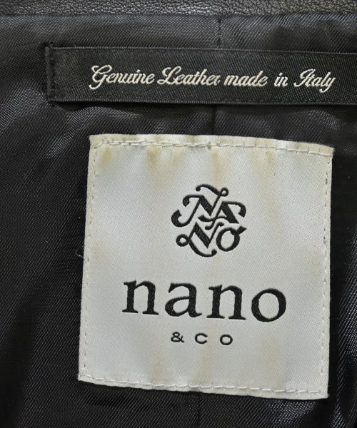 nano UNIVERSE（ナノユニバース）ライダース 黒 サイズ:36(S位) レディース/2200607572193