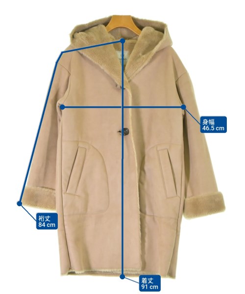 nano UNIVERSE（ナノユニバース）ムートンコート ベージュ サイズ:38(M位) レディース/2200616098028