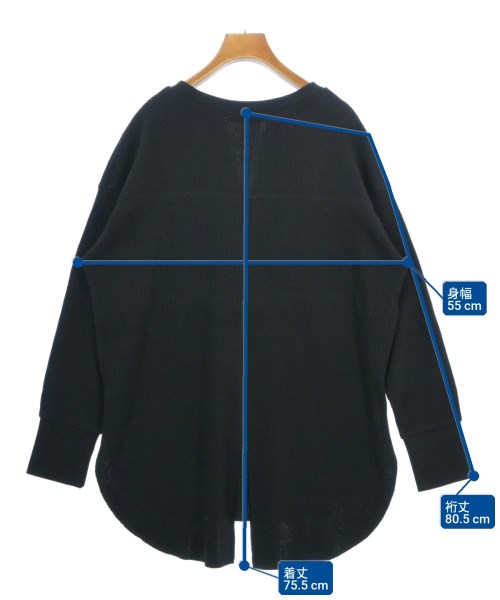 nano UNIVERSE（ナノユニバース）Tシャツ・カットソー 黒 サイズ:38(M位) レディース/2200616855034