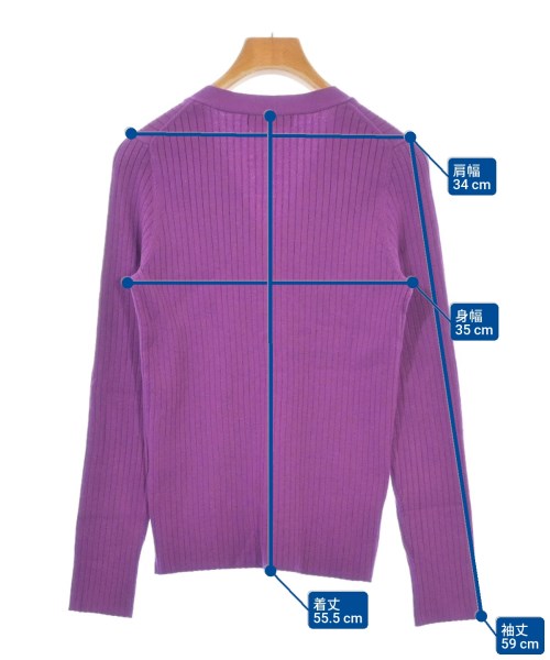 nano UNIVERSE（ナノユニバース）カーディガン 紫 サイズ:38(M位) レディース/2200611551030
