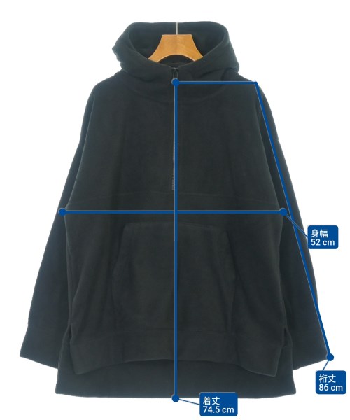 nano UNIVERSE（ナノユニバース）パーカー 黒 サイズ:F レディース/2200615492025