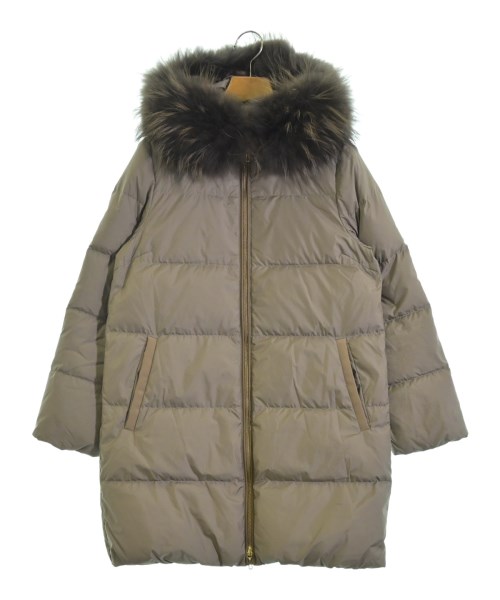 nano UNIVERSE(ナノユニバース)ダウンコート 茶 サイズ:36(S位)/2200669088014