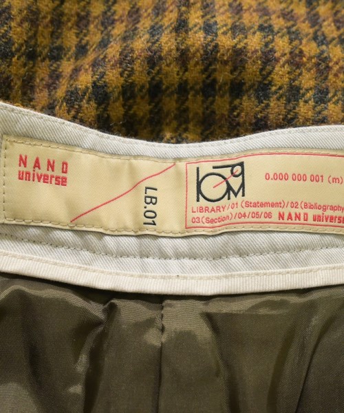 nano UNIVERSE（ナノユニバース）スラックス 茶 サイズ:11(L位) レディース/2200670835027