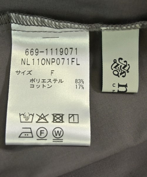 nano UNIVERSE（ナノユニバース）ワンピース グレー サイズ:F レディース/2200672158063