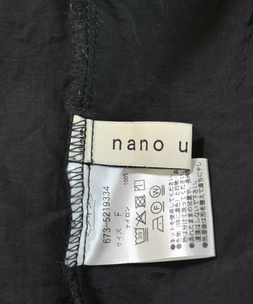 nano UNIVERSE（ナノユニバース）シャツワンピース 黒 サイズ:F レディース/2200672402067