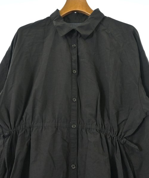 nano UNIVERSE（ナノユニバース）シャツワンピース 黒 サイズ:F レディース/2200672402067