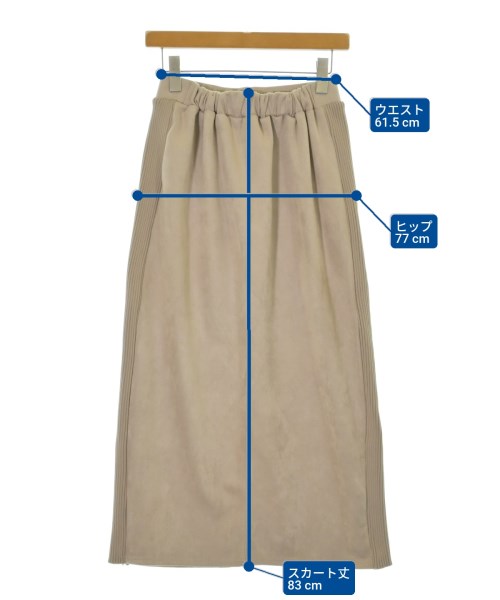 nano UNIVERSE（ナノユニバース）ロング・マキシ丈スカート ベージュ サイズ:F レディース/2200673462022