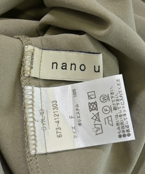 nano UNIVERSE（ナノユニバース）ブラウス カーキ サイズ:F レディース/2200674853010