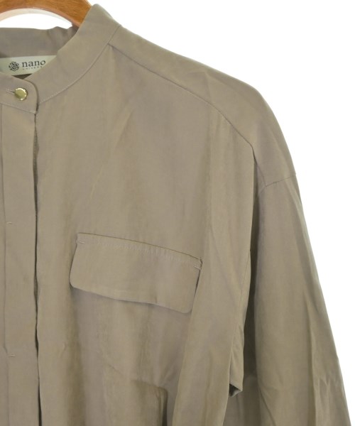 nano UNIVERSE（ナノユニバース）シャツワンピース ベージュ サイズ:38(M位) レディース/2200675142045