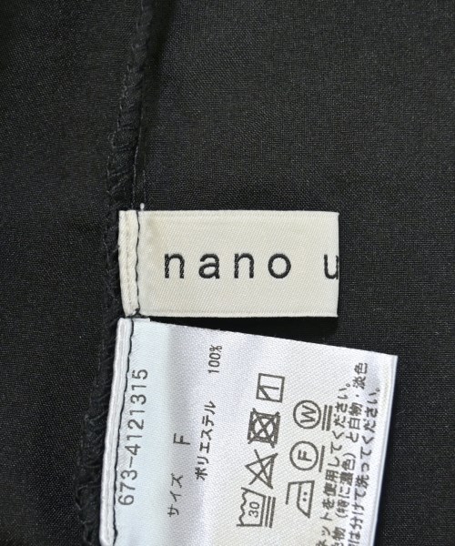 nano UNIVERSE（ナノユニバース）ブラウス 黒 サイズ:F レディース/2200676723076