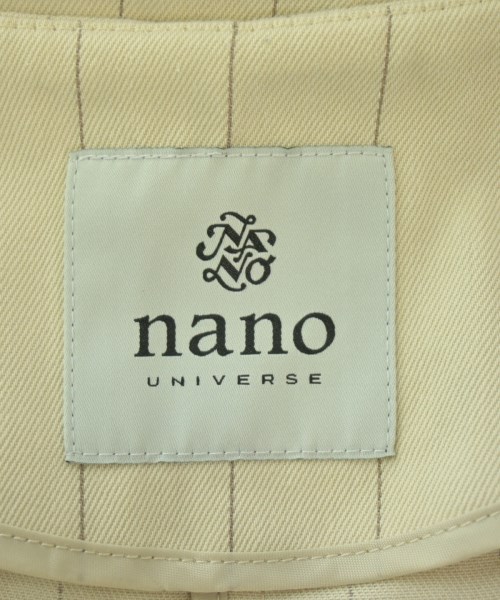 nano UNIVERSE（ナノユニバース）ノーカラージャケット ベージュ サイズ:38(M位) レディース/2200691087092