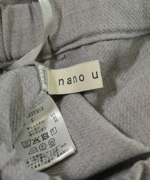 nano UNIVERSE（ナノユニバース）スラックス グレー サイズ:F レディース/2200676431308