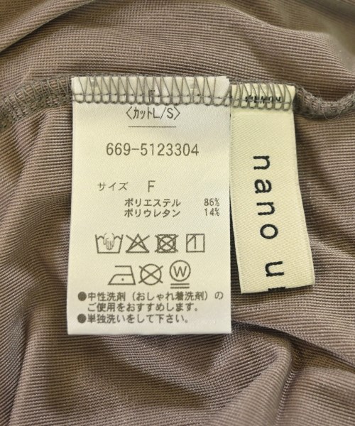 nano UNIVERSE（ナノユニバース）Tシャツ・カットソー グレー サイズ:F レディース/2200694230099