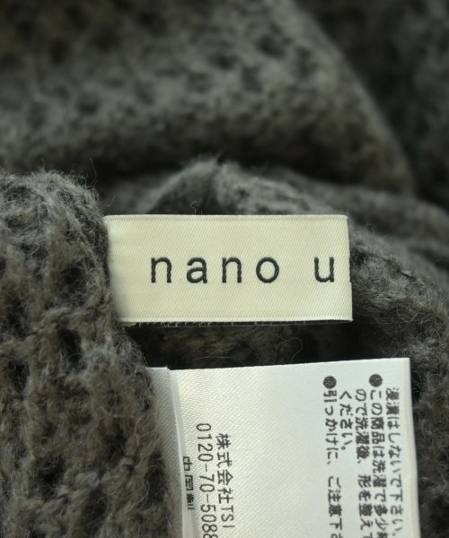 nano UNIVERSE（ナノユニバース）ニット・セーター グレー サイズ:F レディース/2200692722138