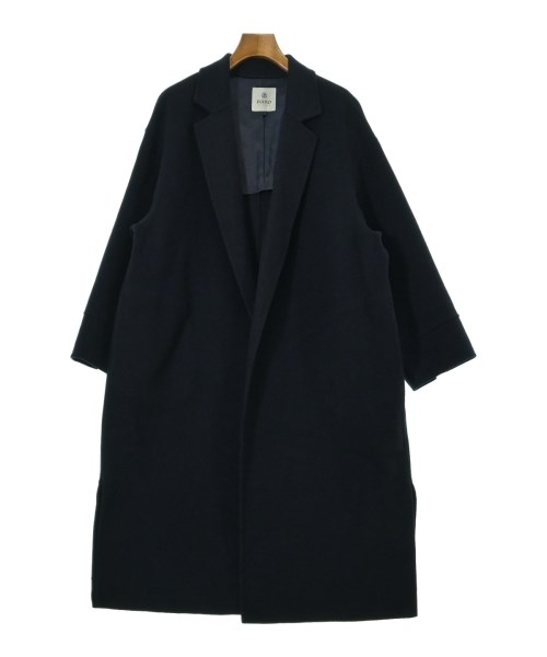 nano UNIVERSE(ナノユニバース)チェスターコート 紺 サイズ:F/2200649424047